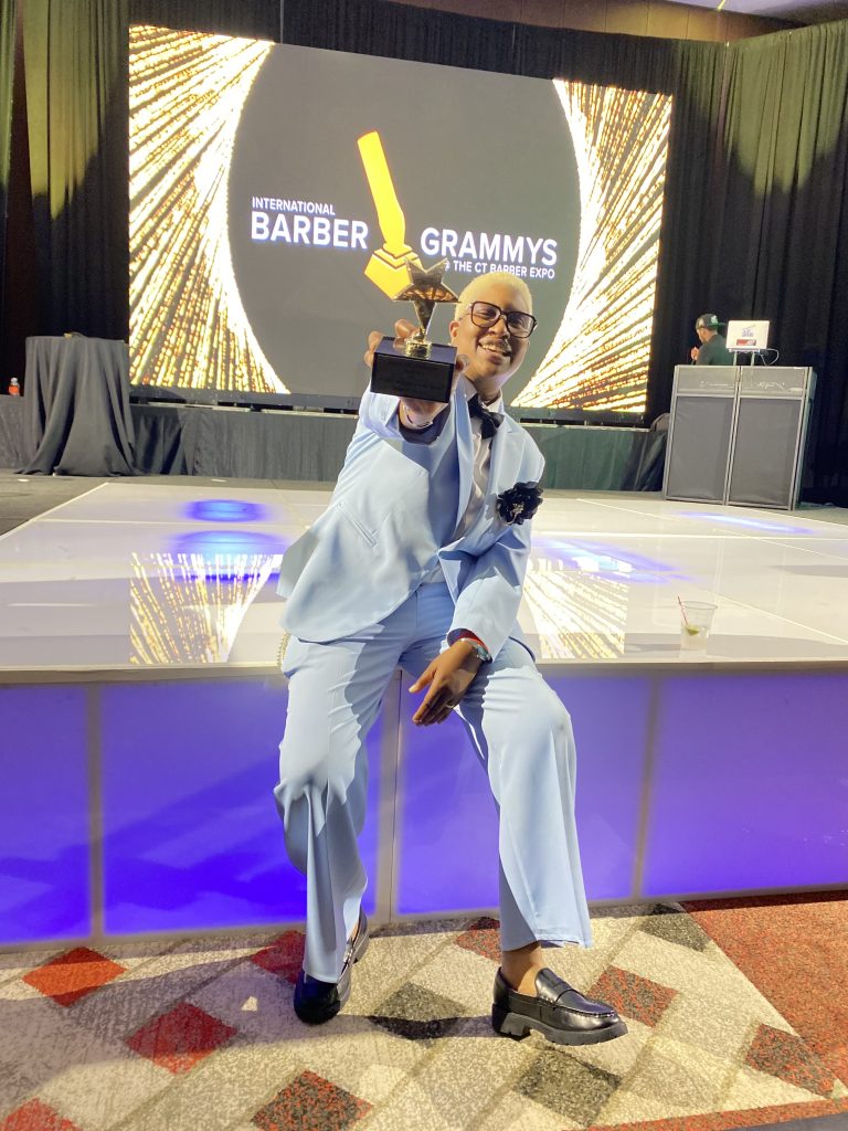 Positive Influencer of the Year Winner of the Barber Grammys “Meek Young” Founder & Owner Groomed Guys